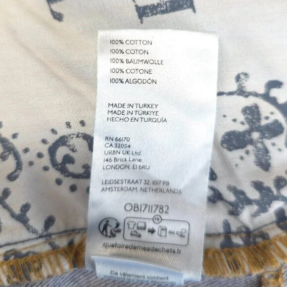 Free People We The Free Equinox Mid Rise Wide Leg Denim Trousers Size 28 - Picture 10 of 10